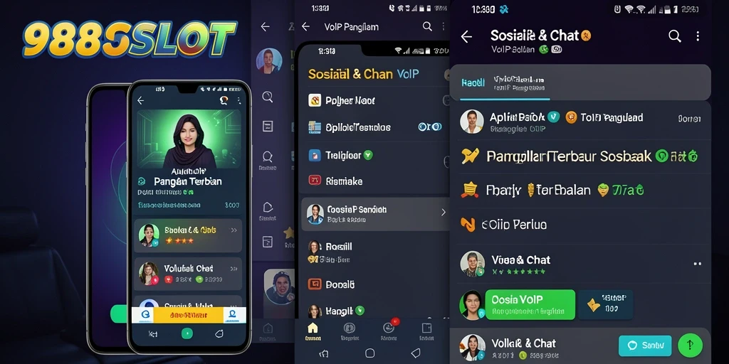 Antarmuka intuitif aplikasi VoIP Panggilan 988SLOT