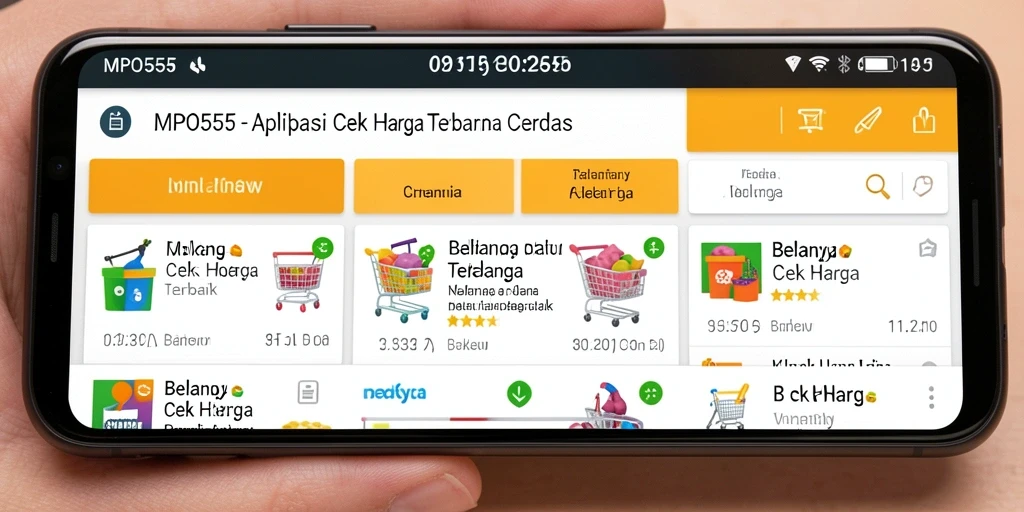 Tampilan antarmuka MPO555 yang sederhana dan fungsional untuk Cek Harga.