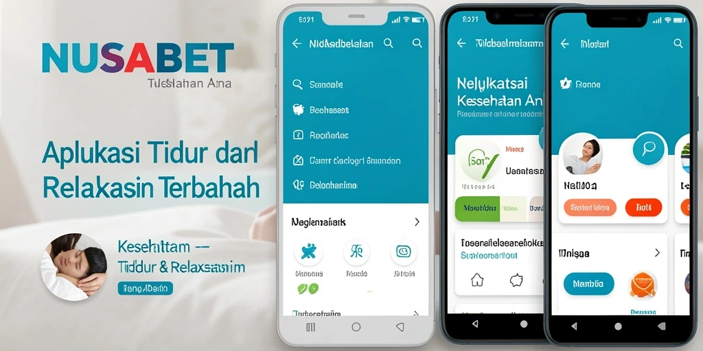 Antarmuka NUSABET yang intuitif dan menyenangkan untuk tidur dan relaksasi.