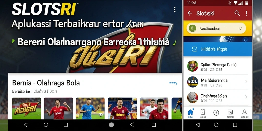 Tampilan antarmuka SLOTSRI yang menampilkan berita olahraga bola.